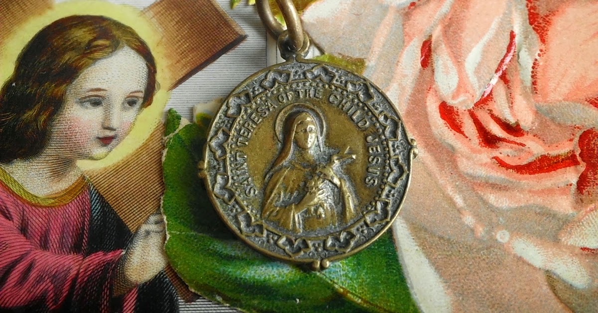 Vintage Religious Medals: RARE Antique Saint Theresa of The Child Jesus ...