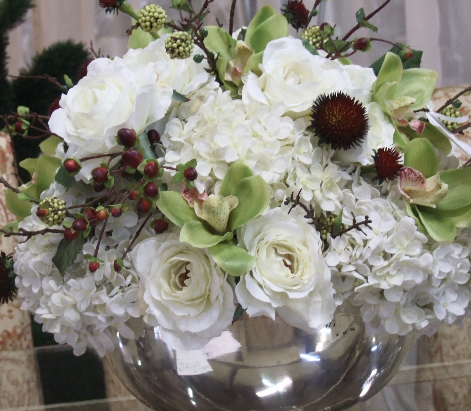 AnaSilkFlowers PIctures!!!... Silk Flowers White Arrangements...and