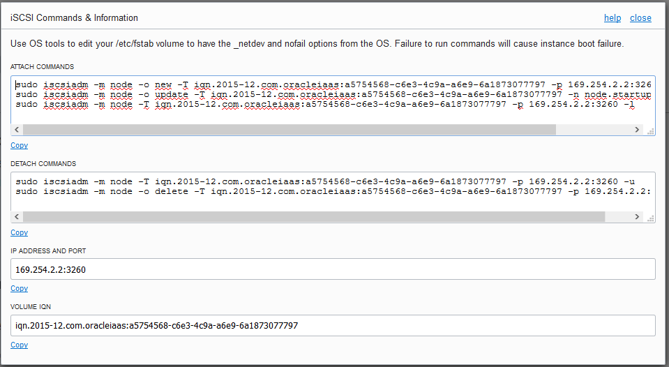 Oracle Notes from Guatemala How to attach a new Block Volume to an