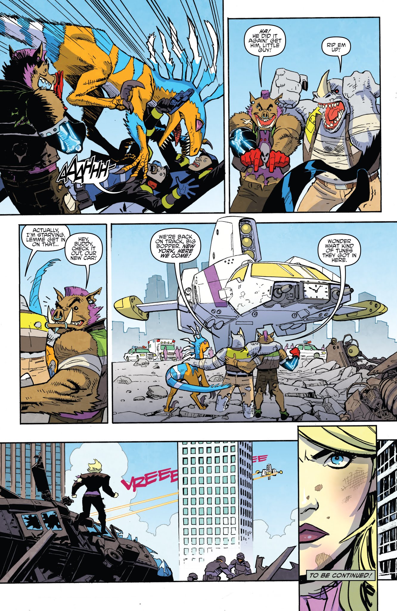 Read online Teenage Mutant Ninja Turtles: Bebop & Rocksteady Hit the Road comic -  Issue #3 - 22