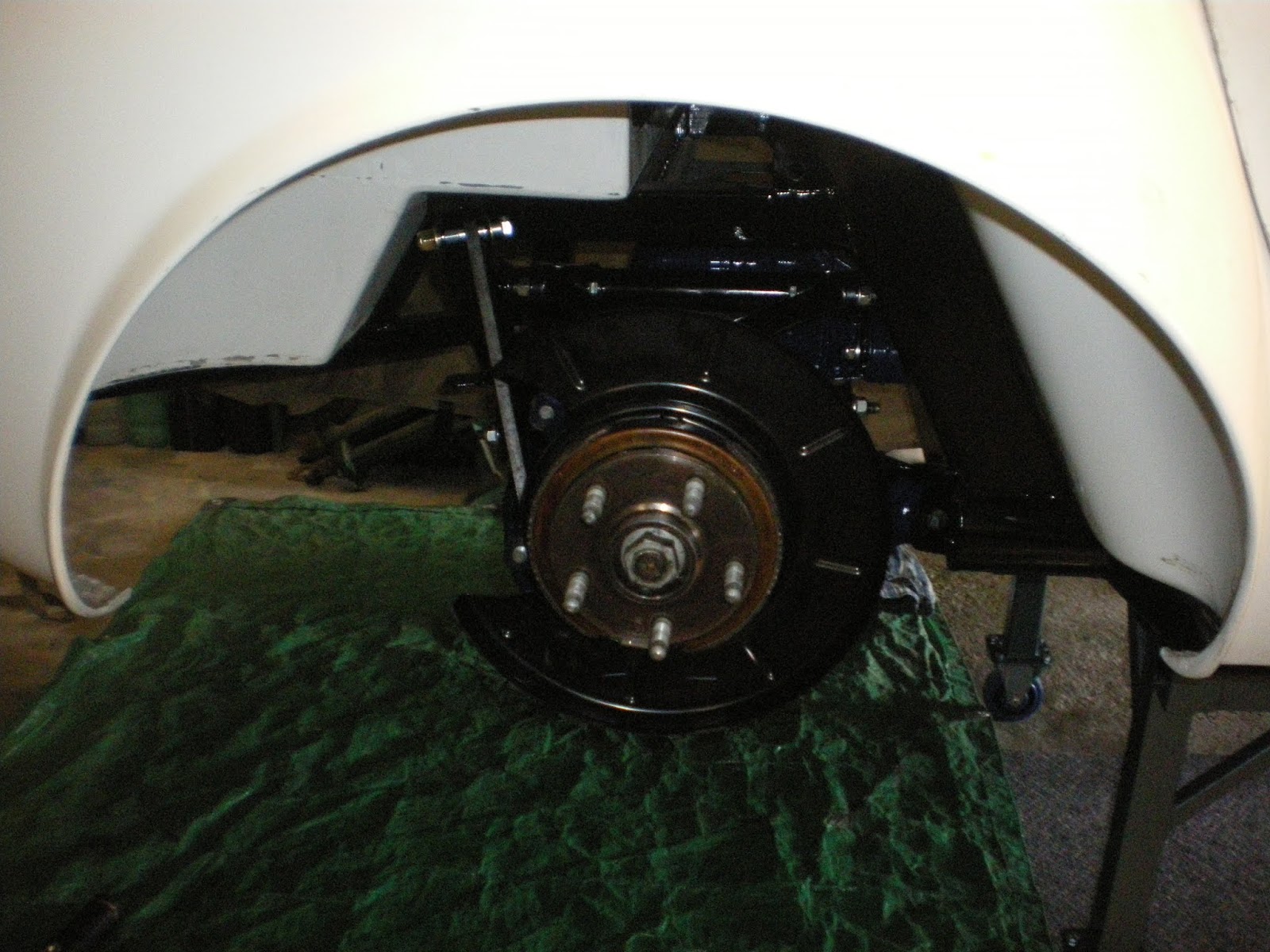 Classic Revival AC Cobra Replica SC 427 Rear uprights bolted up into