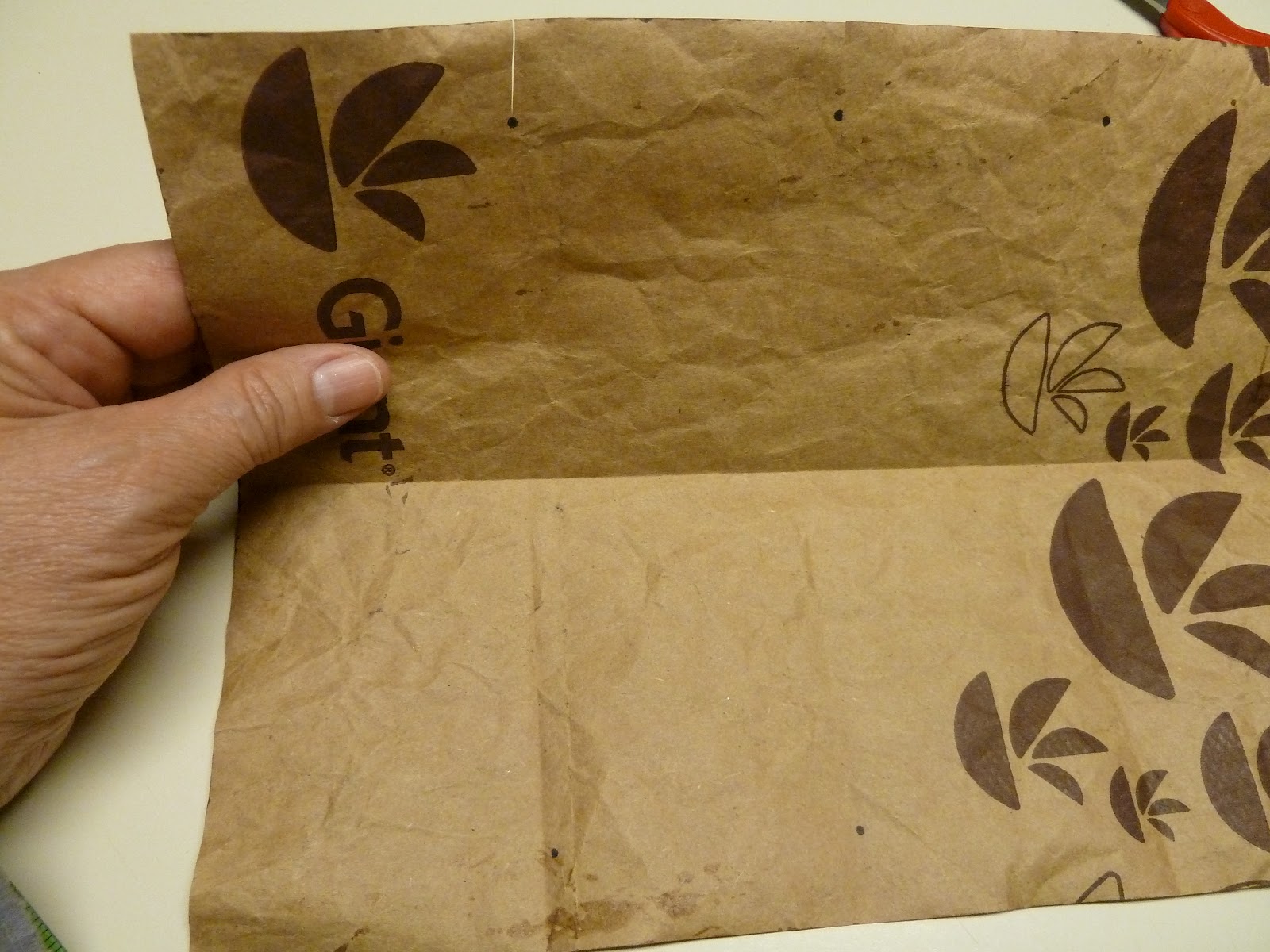 Make it easy crafts Leatherlike brown paper bag origami wallet