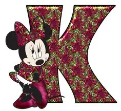 Abecedario de Minnie para Navidad. Minnie Abc for Christmas.