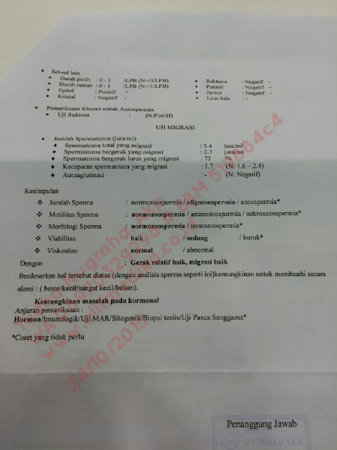 Testimoni OligoAsthenoTeratozoospermia Testimoni OligoAsthenoTeratozoospermia