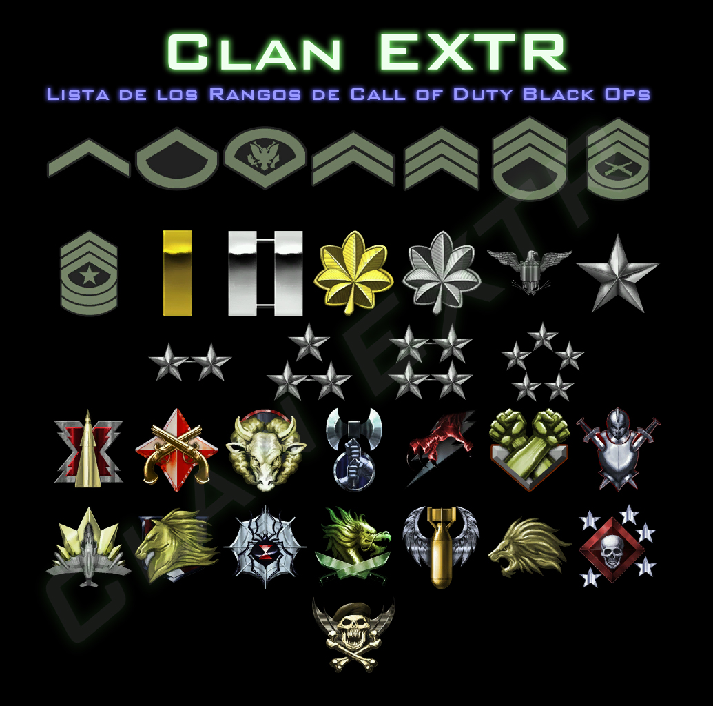 Juegos Espico Rangos Call of Duty Black Ops