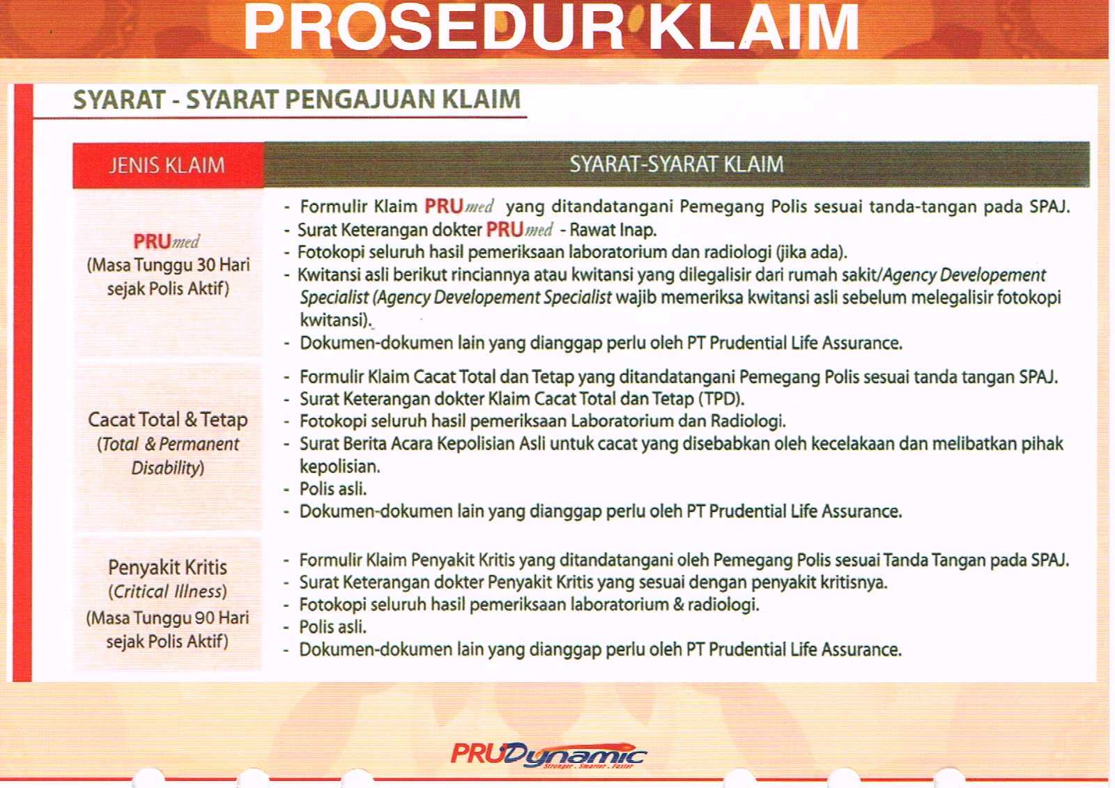 Pt Prudential Life Assurance Mei 2016