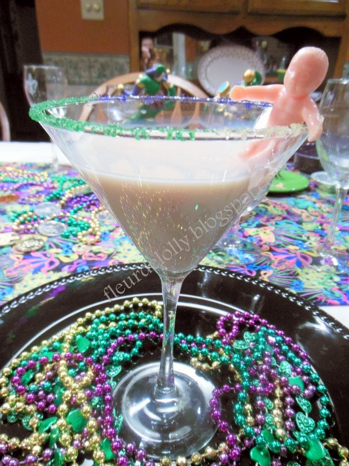 Fleur de Lolly Cream Cheese King Cake and King Cake Martini