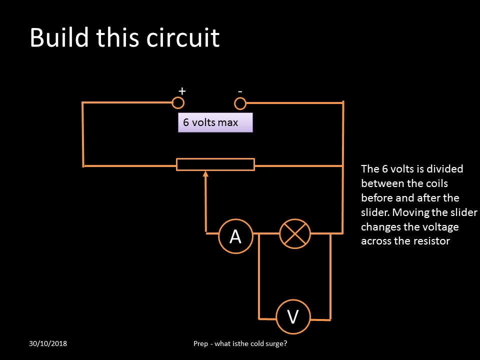 Mr Lloyd's Interactive Board IV Characteristics of a filament lamp