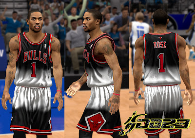 NBA 2K13 Chicago Bulls Fictional Jersey PC Mod