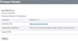 Motorola Q11 - the successor to the Motorola Q9h?