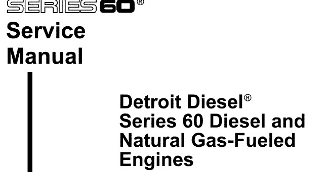 Datos Tecnicos Diesel: Manual Detroit Serie 60