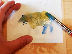 stencil tutorial stenciled watercolors watercolor entire step fill area paper together