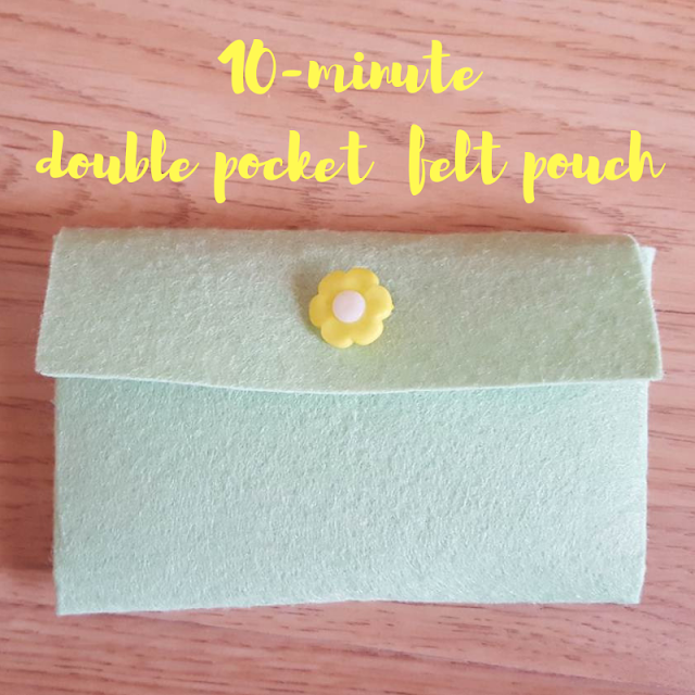 10-minute double pocket felt pouch