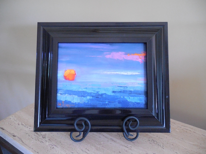 Daily Painters Abstract Gallery Abstract Sunset, Daily Painting, Small