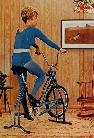 heygreenie: Vintage 60's SCHWINN Exerciser * GREEN Stationary EXERSIZE