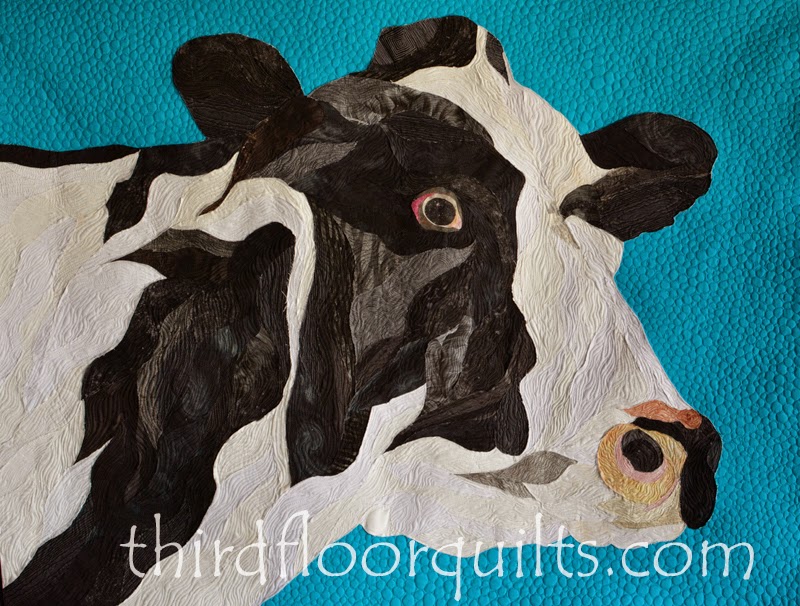 cow quilt finished!