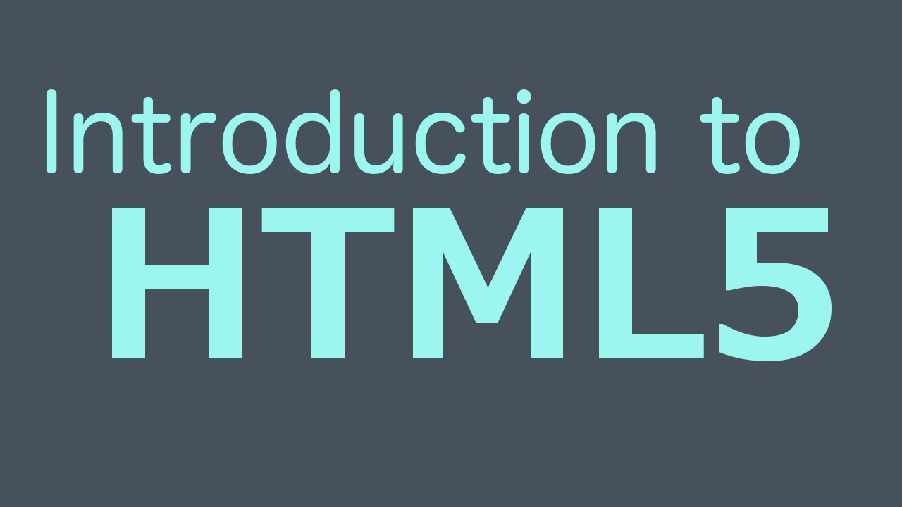 INTRODUCTION TO HTML5 (video) ~ FEDERAL POLYTECNIC BIDA COMPUTER SCIENCE