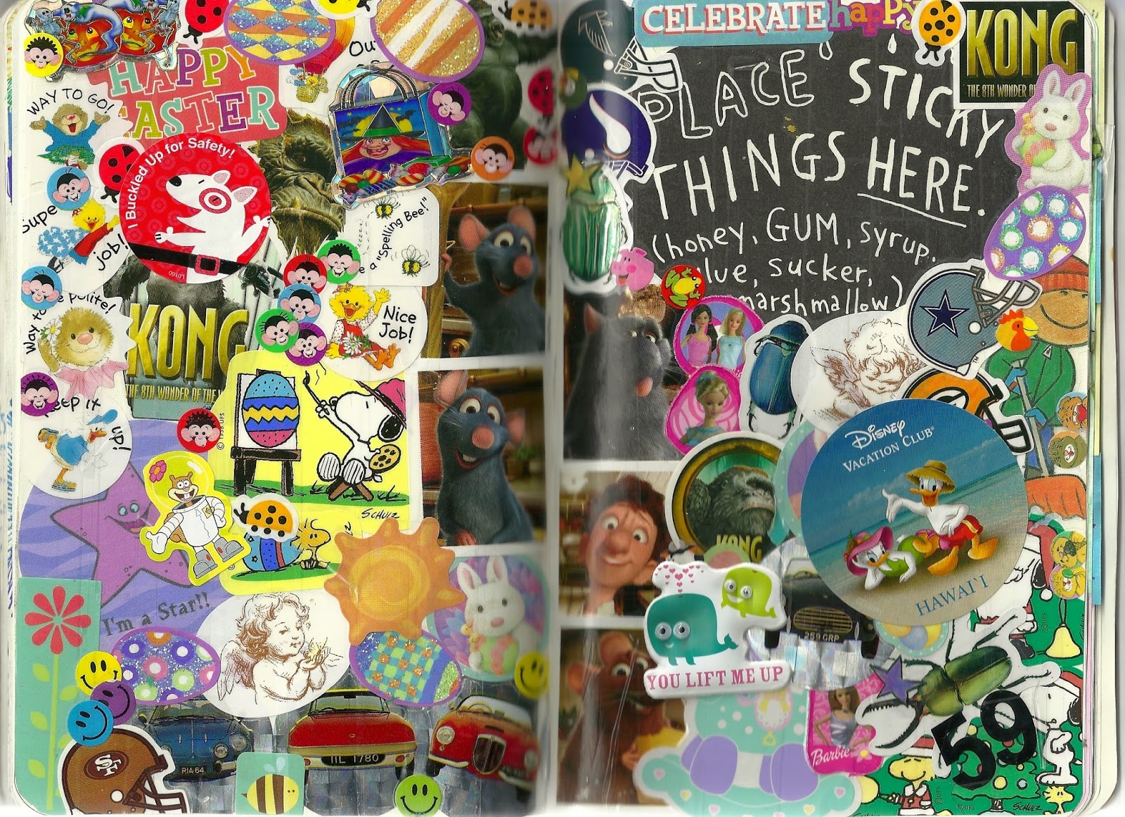 Krafty Kids DIY WTJ Pages 6061 Place Sticky Things Here.