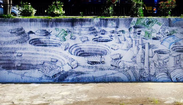 Street Art By Italian Artist Blu In Santiago, Chile For Hecho En Casa Festival. 3