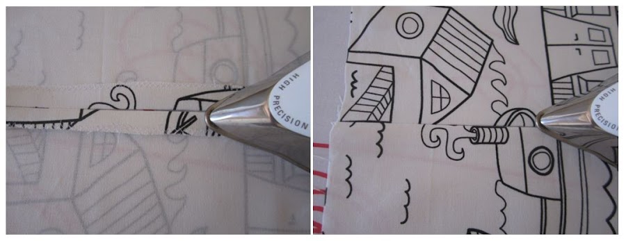 mis nancys, mis peques y yo, tutorial funda de cojin planchar costura