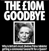 Next Wednesday, Margaret Thatcher's funeral procession will wind its way . (daily mirror front page april th thatcher funeral )
