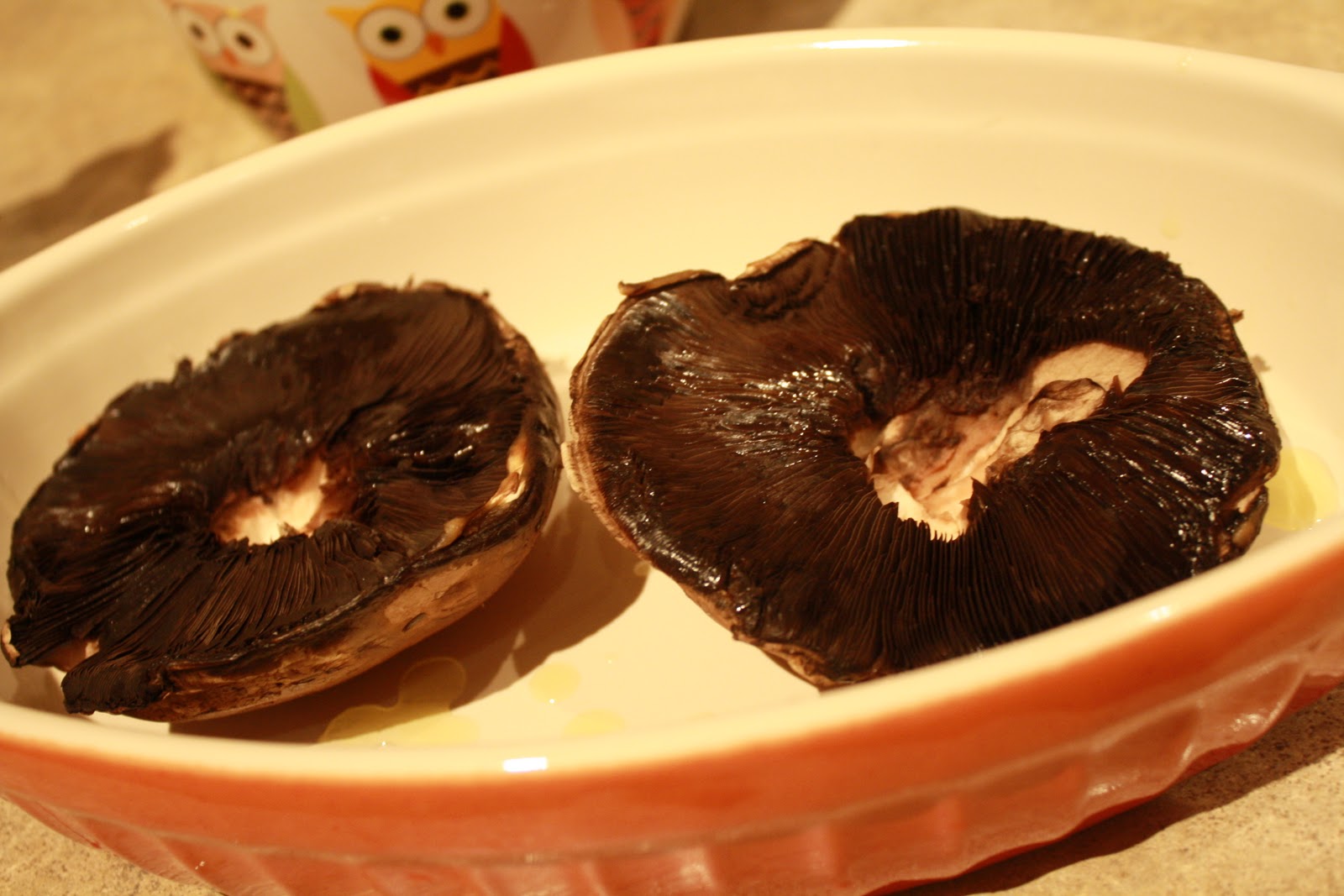 a day in the kitchen of... baconstuffed portobello mushrooms