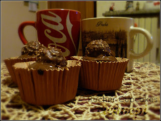 rocher cupcakes