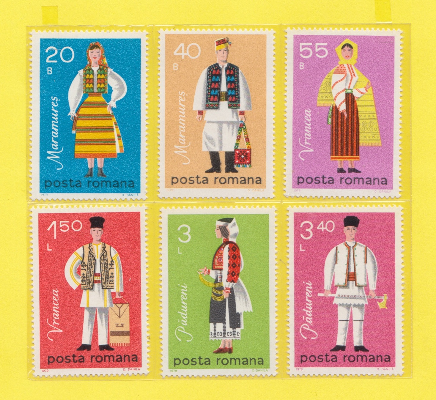 Stamp Romania Traditional Costumes 1979