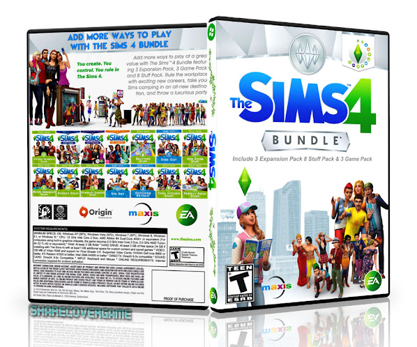 THE SIMS 4 BUNDLE COVER BOX