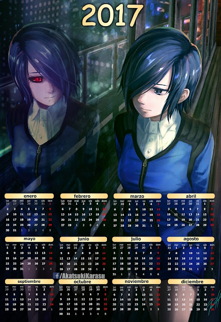 2017 tokyo ghoul calendar