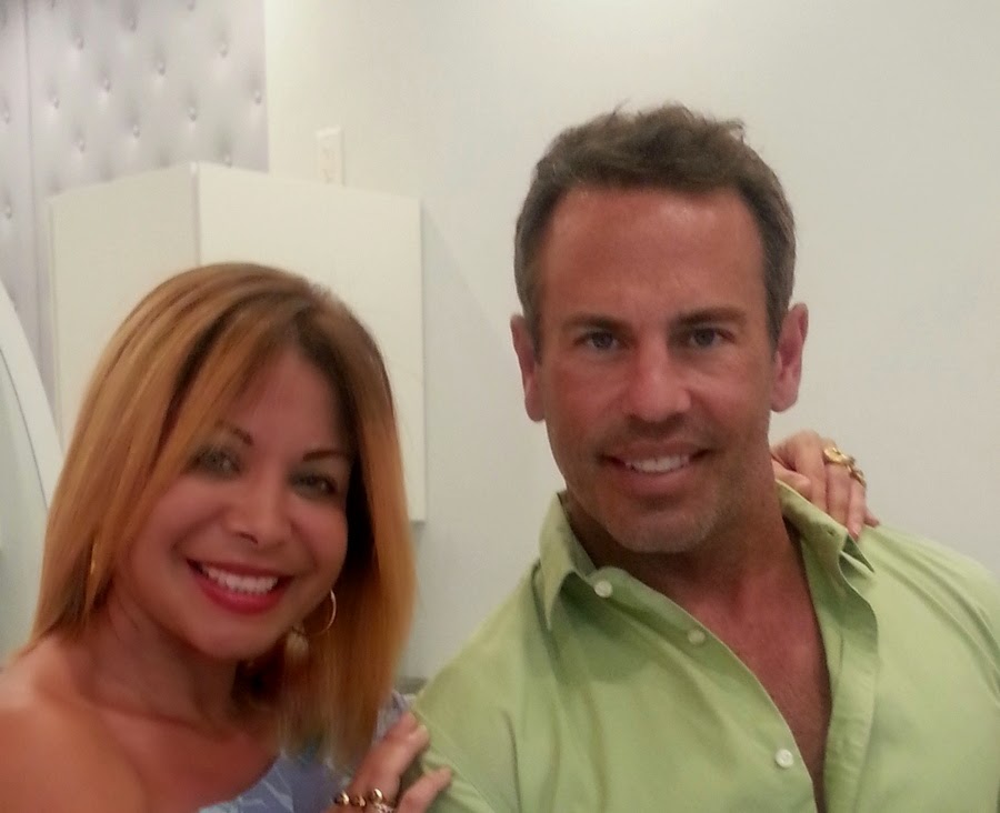 Lissette Rondon, President of Miami Fashion Spotlight and  Hair Stylist, Danny Jelaca--owner of Danny Jelaca Salon in South Beach, Miami.