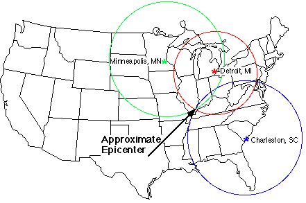 comment localiser l'epicentre d'un seisme