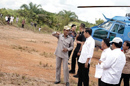 Presiden Jokowi Tinjau Lokasi Alternatif Ibu Kota Negara di Kalimantan Tengah