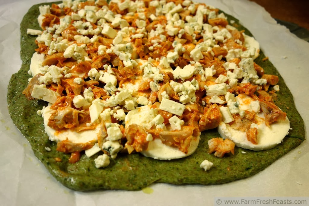 Farm Fresh Feasts Buffalo Chicken Dip Pizza