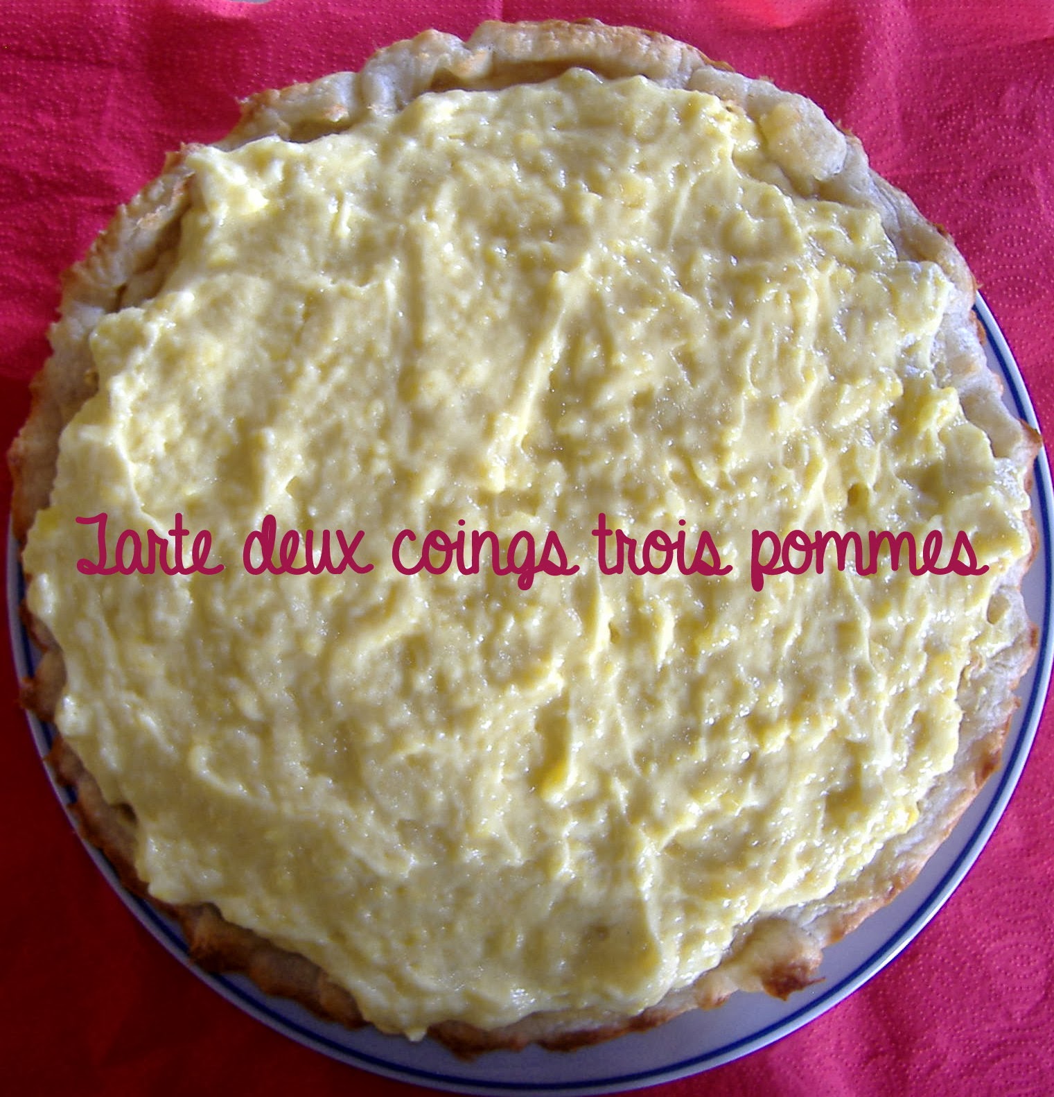 Tarte deux coings trois pommes