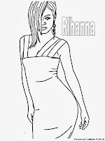 Mewarnai Gambar Rihanna