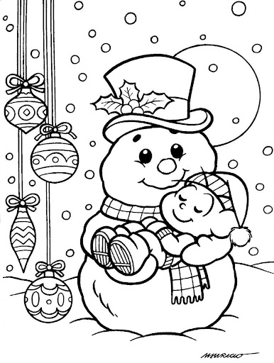 60 desenhos de boneco de neve para colorir, pintar ou imprimir  atividades!-ESPAÇO EDUCAR