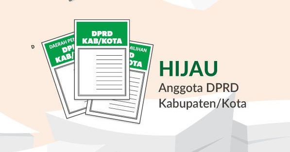 Warna Kertas Surat Suara DPRD Kabupaten/Kota