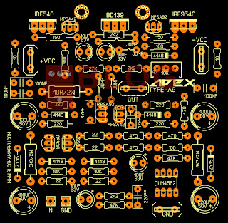 PCB Layout Power Amplifire APEX  A9