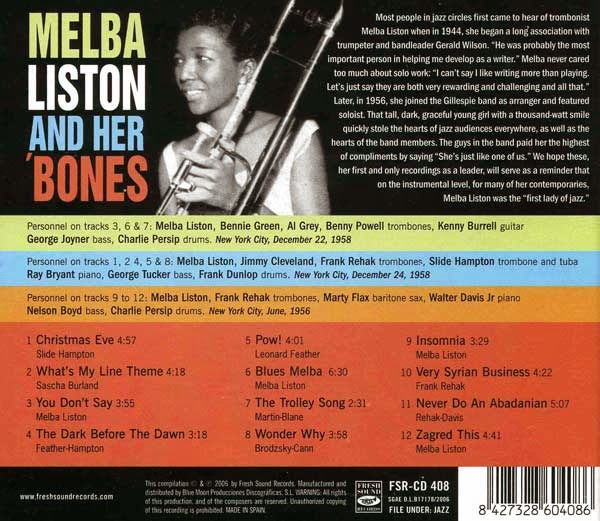 egroj world Melba Liston • Melba Liston and Her 'Bones