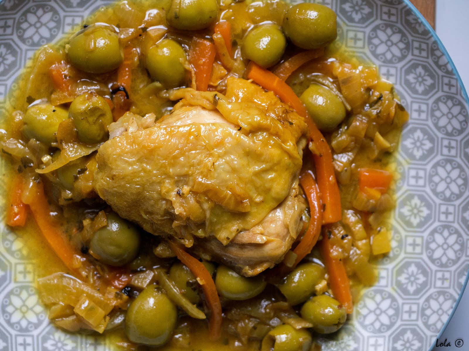 Poulet aux olives