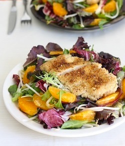 asian mandarin orange salad with sesame chicken recipe