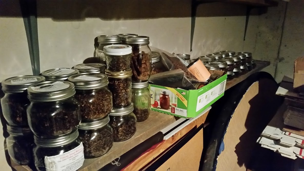 Classic Pipe Shops My Tobacco Cellar what's in there?