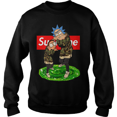 rick and morty supreme hoodie, rick and morty supreme crewneck, rick and morty supreme sunfrog