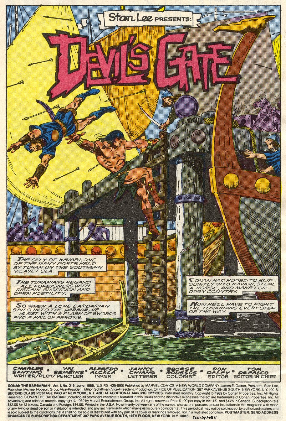 Read online Conan the Barbarian (1970) comic -  Issue #219 - 2