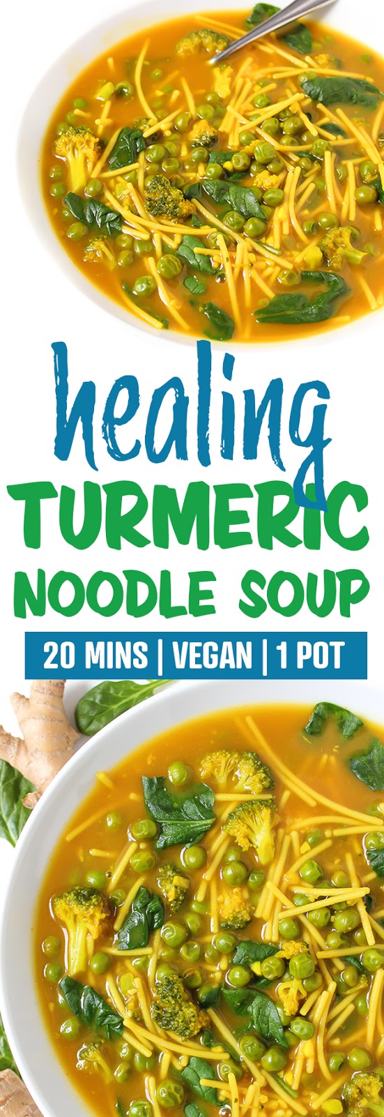 The Garden Grazer: Healing Turmeric Noodle Soup (20 Minute!)