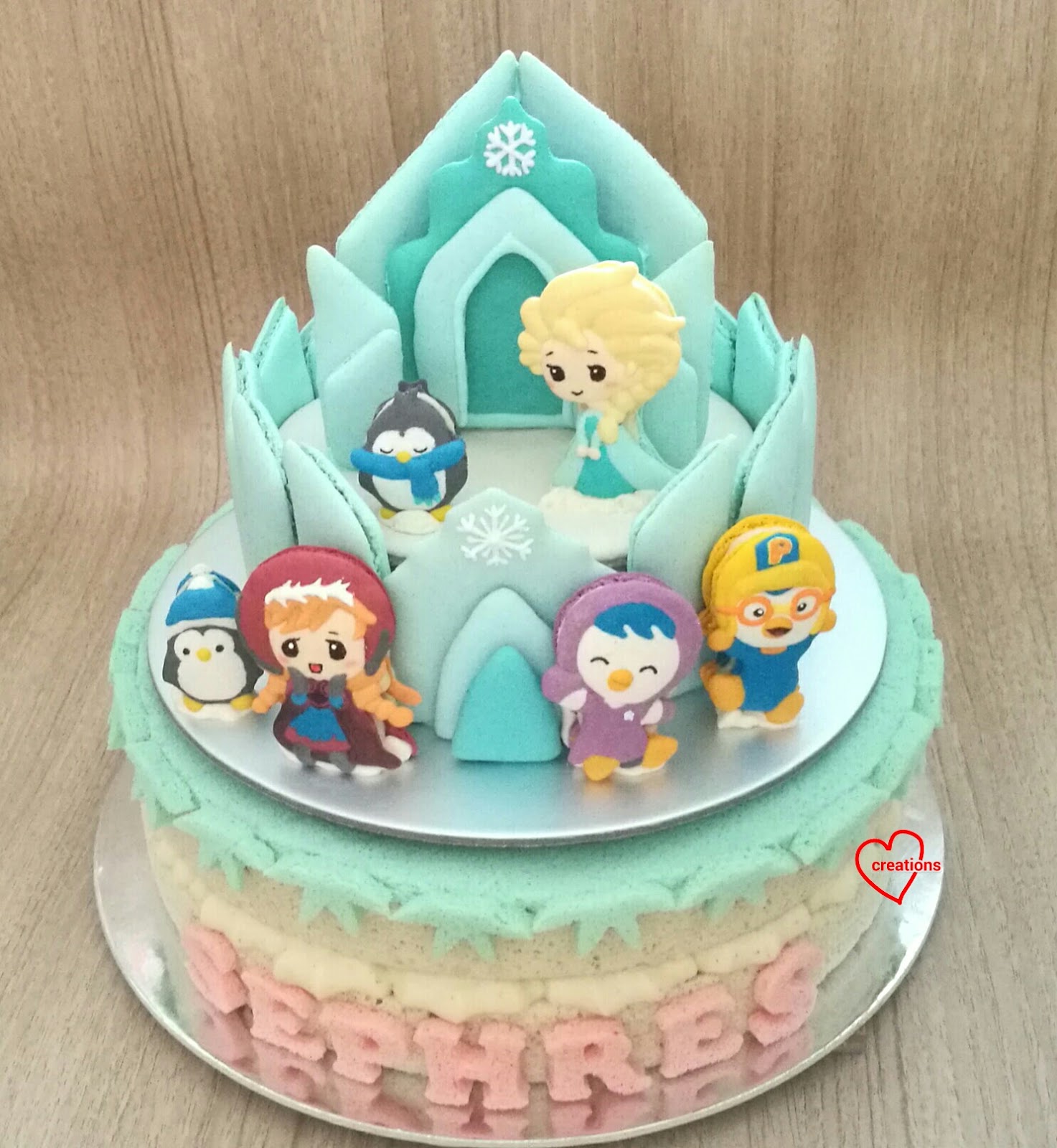 Loving Creations For You Macaron Ice Castle On Lavender Vanilla