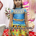 Yellow Floral Lehenga Blue Work Blouse