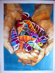 watercolor seashell seashells painting architect knitting delightful think need