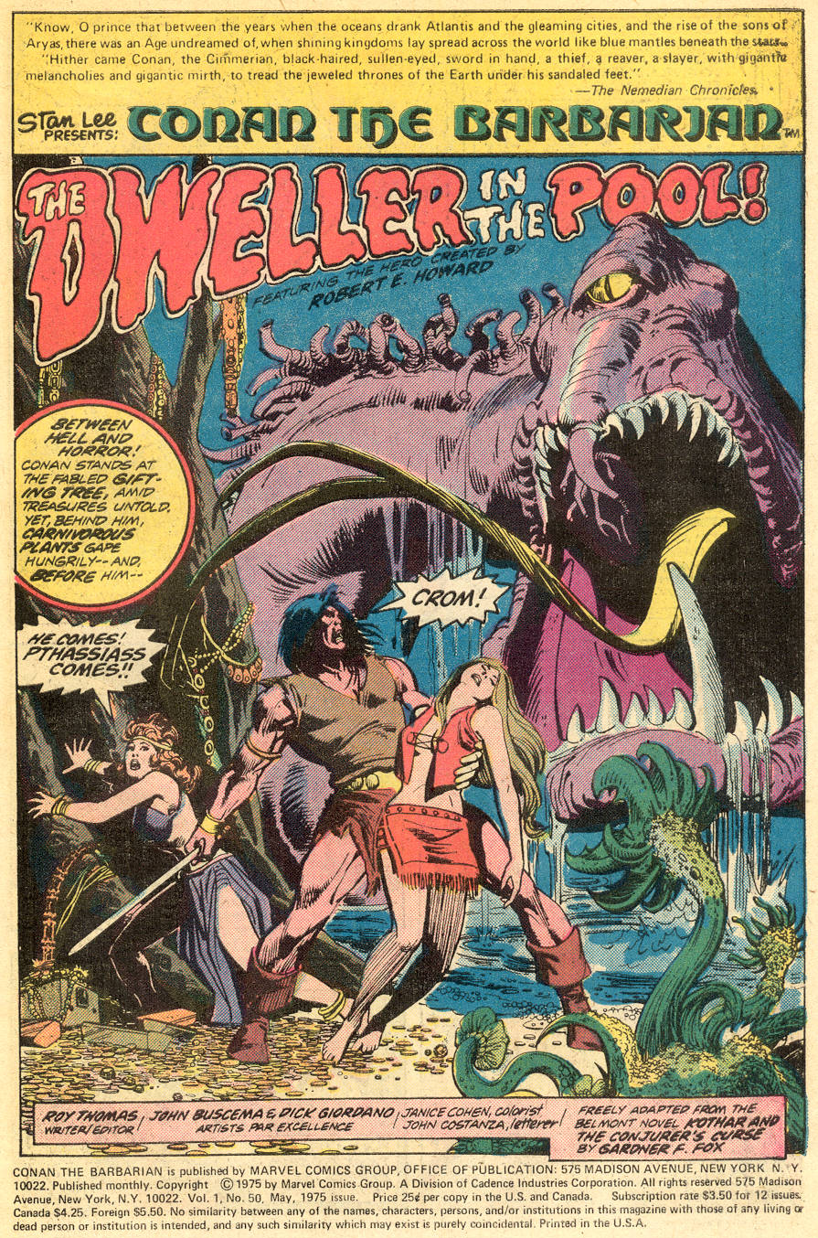Read online Conan the Barbarian (1970) comic -  Issue #50 - 2